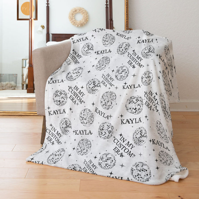 Disco Balls with Name and or Custom Era Saying - Personalized Blanket