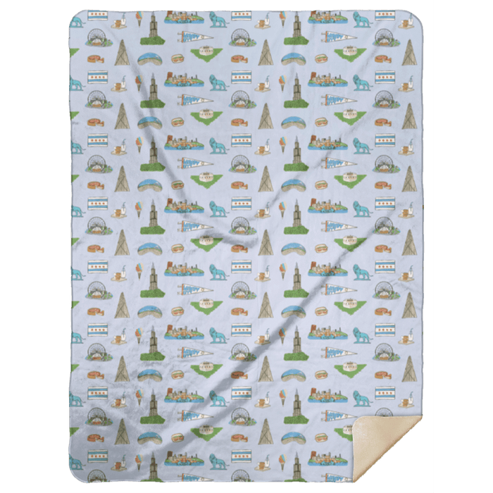 Chicago Plush Throw Blanket 60x80