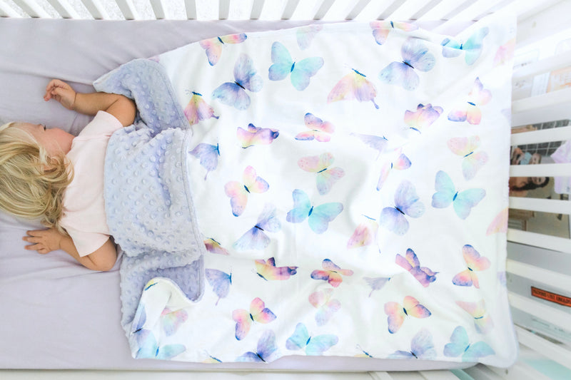Butterfly Minky Baby Blanket
