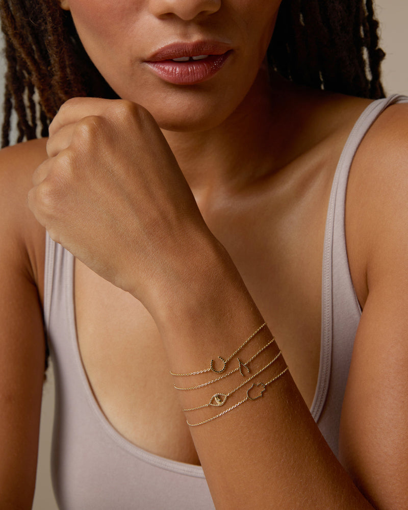 Just For Luck Hamsa  Bracelet