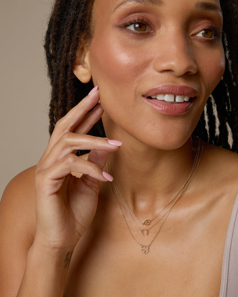 Just For Luck Wishbone Necklace