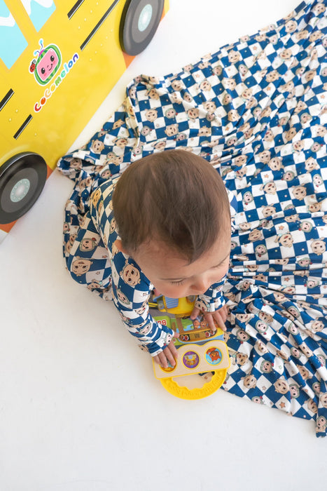 Dream Big Little Co x CoComelon JJ STARRY NIGHT CHECKERS DREAM BLANKET