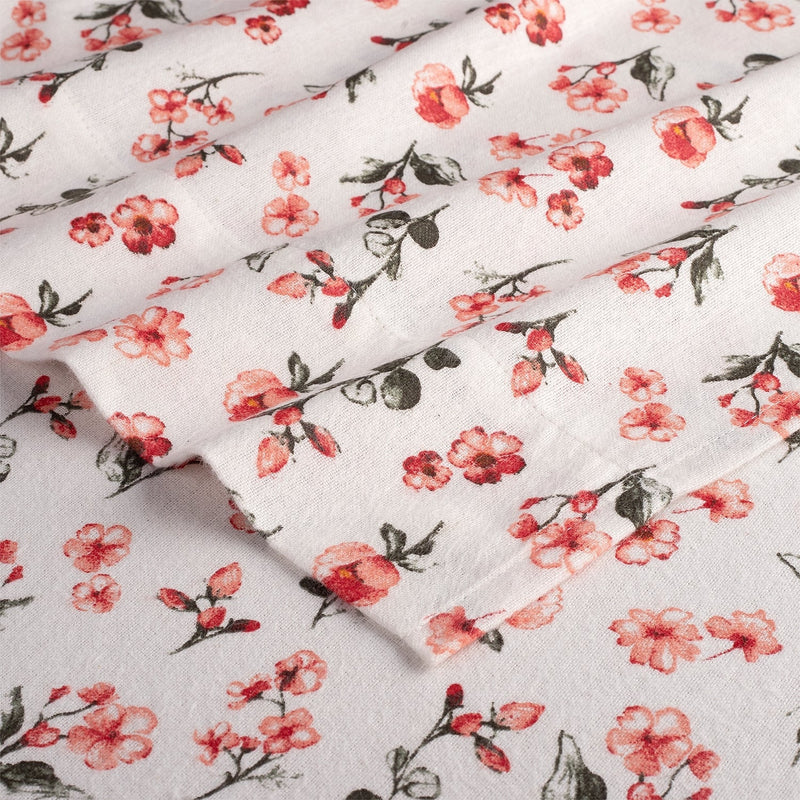 Kathy Ireland 100% Turkish Cotton Flannel Sheet Set