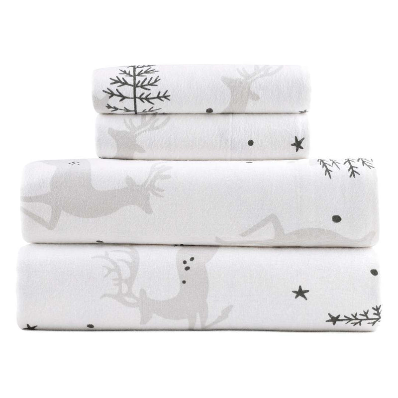 Kathy Ireland 100% Turkish Cotton Flannel Sheet Set