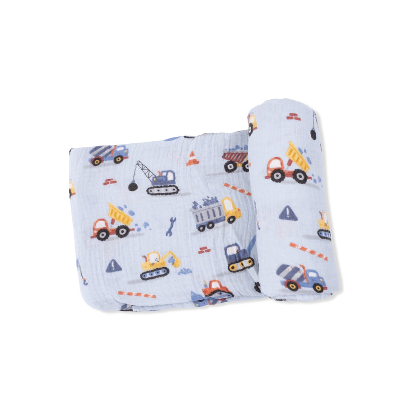 Crayon Construction - Swaddle Blanket