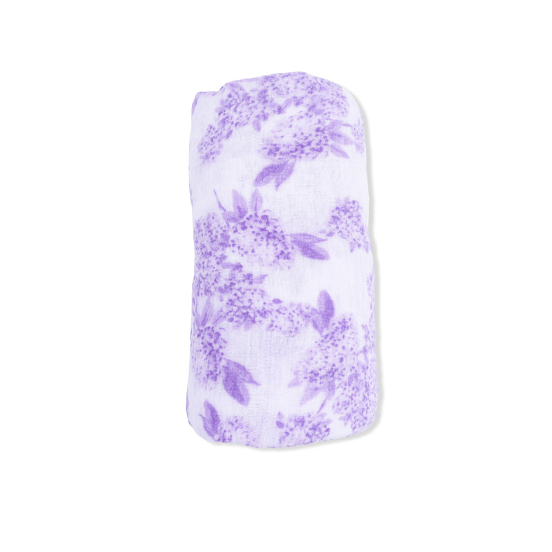 Lilac Floral  - Swaddle Blanket