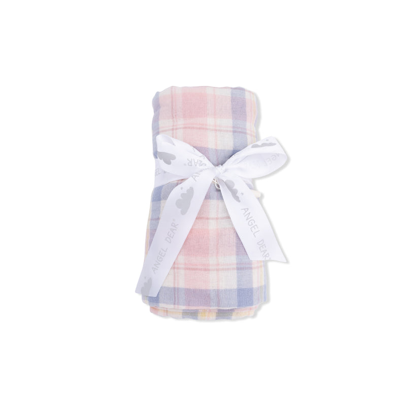 Dusty Plaid - Swaddle Blanket