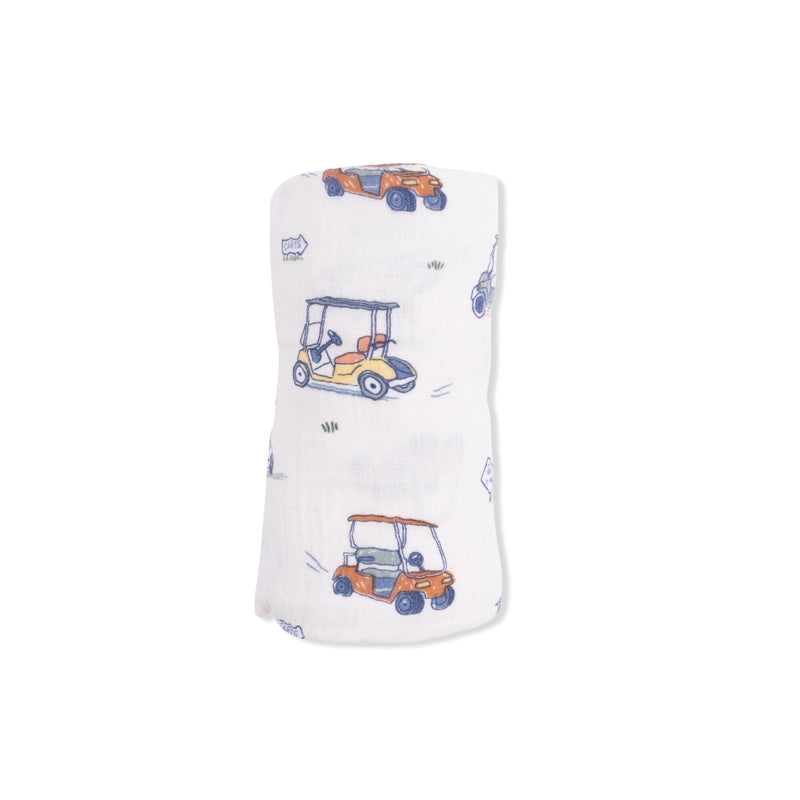 Zooming Golf Carts - Swaddle Blanket