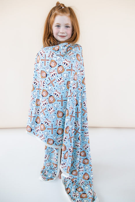 BASEBALL SMILEY DREAM BLANKET