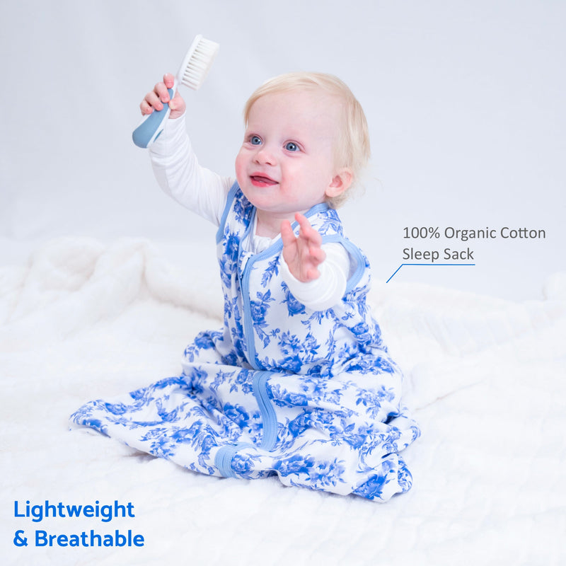 A Peony For Your Thoughts Baby Sleep Sack, 100% Organic Cotton