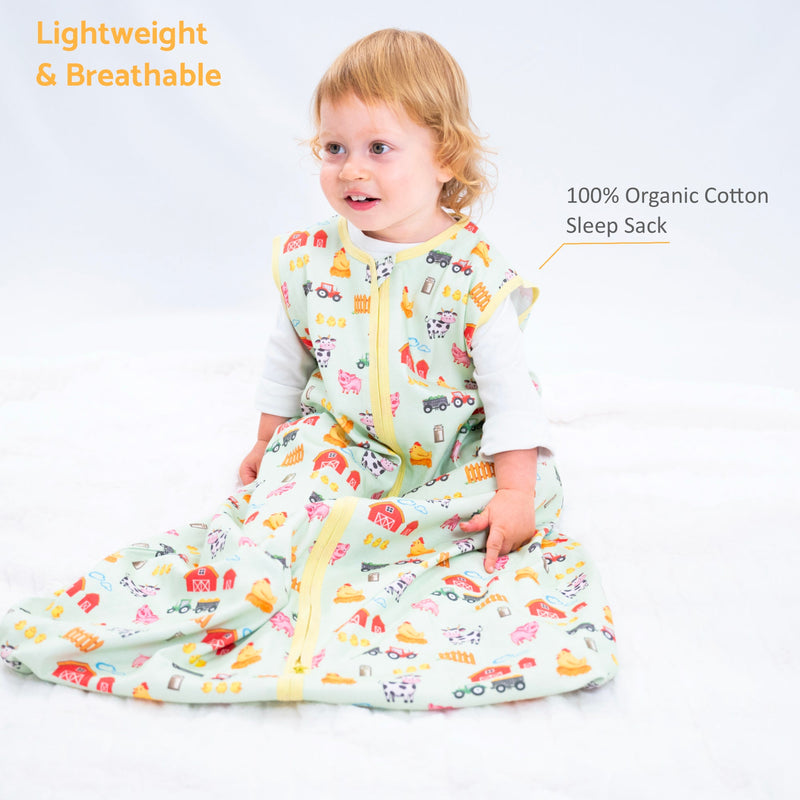 Little Farmer Baby Sleep Sack, 100% Organic Cotton