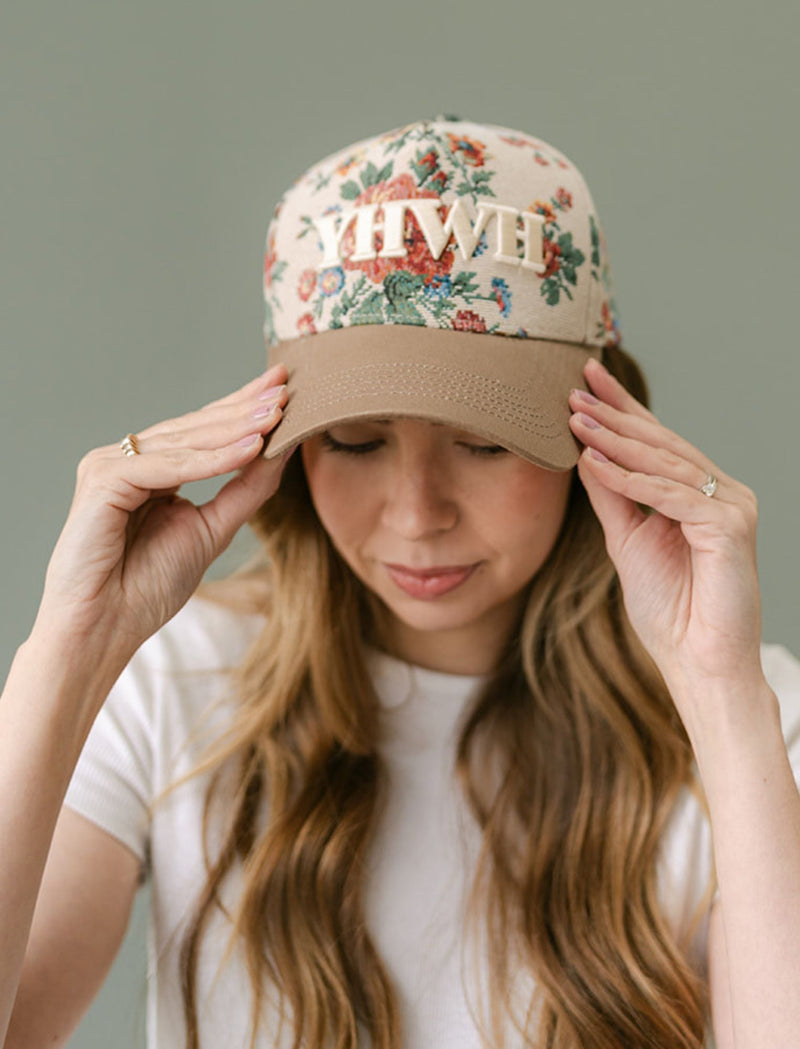 Hat: Floral YHWH