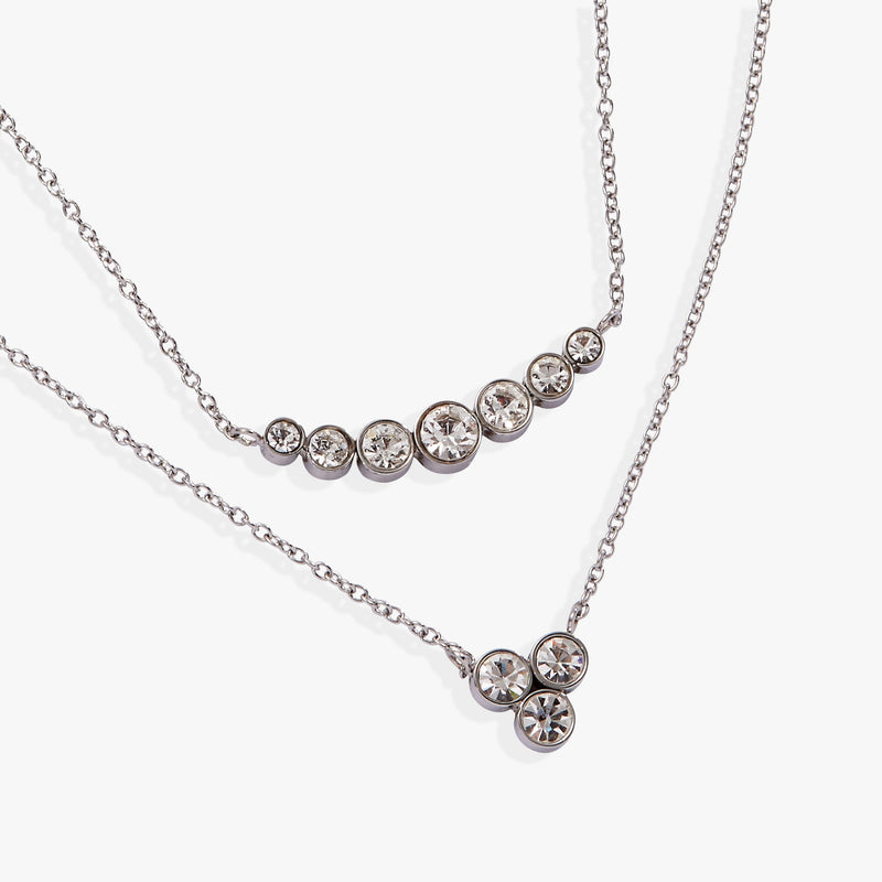 Double-Layer Crystal Necklace