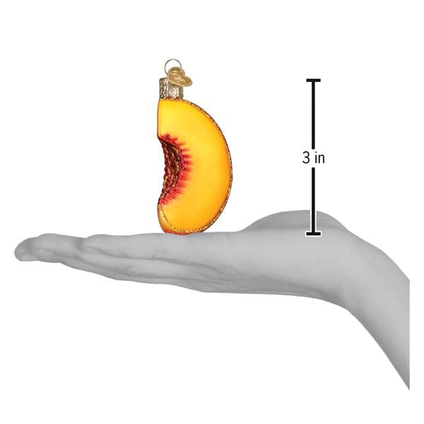Peach Slice Ornament