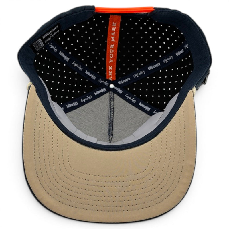 Parrot Patrol Golf Hat | Snapback Cap | Built-in Magnetic Ball Marker Holder + Marker Included | Adjustable Steel Blue Parrot