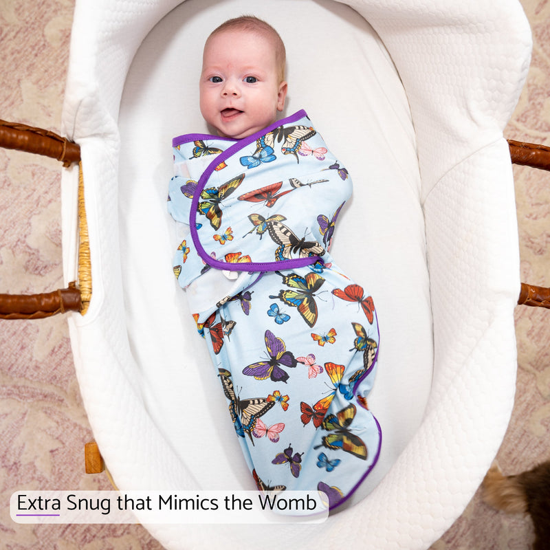 Butterfly Baby Sleep Swaddle 100% Organic Cotton