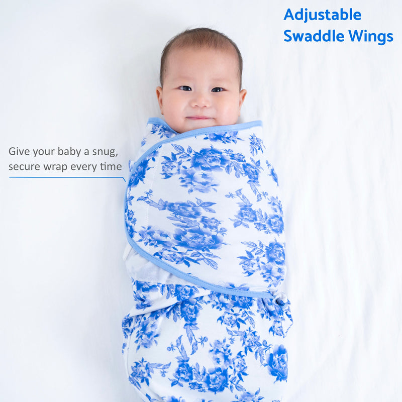 A Peony For Your Thoughts Baby Sleep Swaddle 100% Organic Cotton