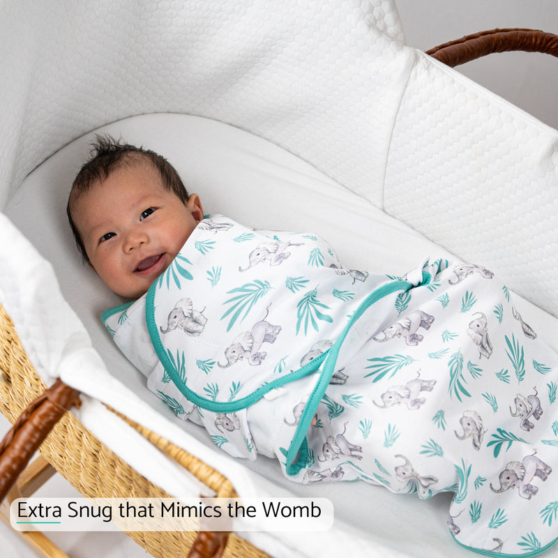 Elephant Baby Sleep Swaddle 100% Organic Cotton