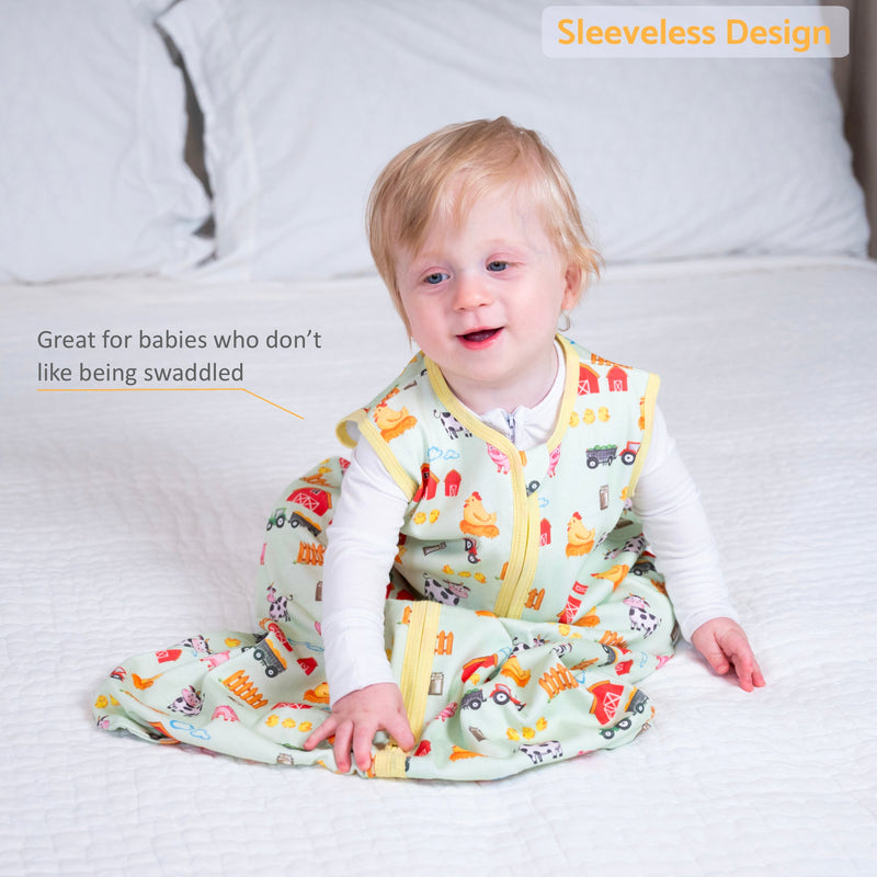 Little Farmer Baby Sleep Sack, 100% Organic Cotton