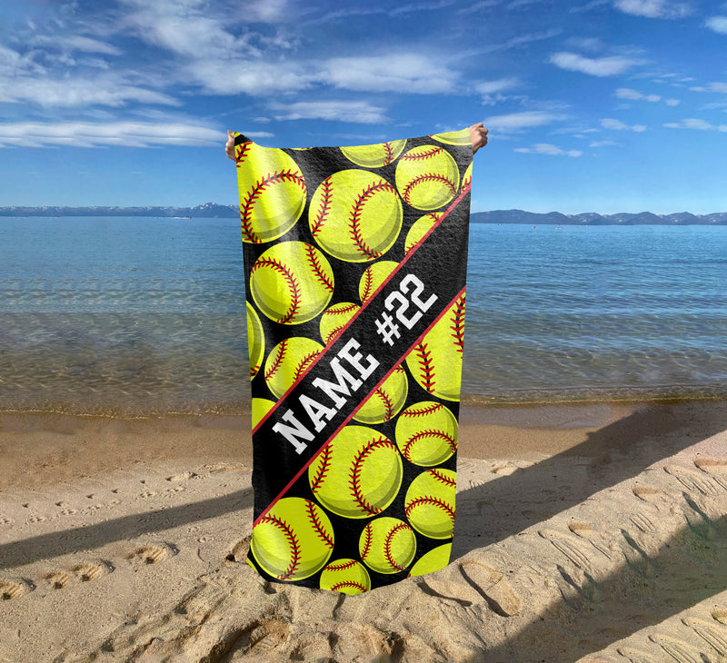 a surfboard with a bunch of softballs on it