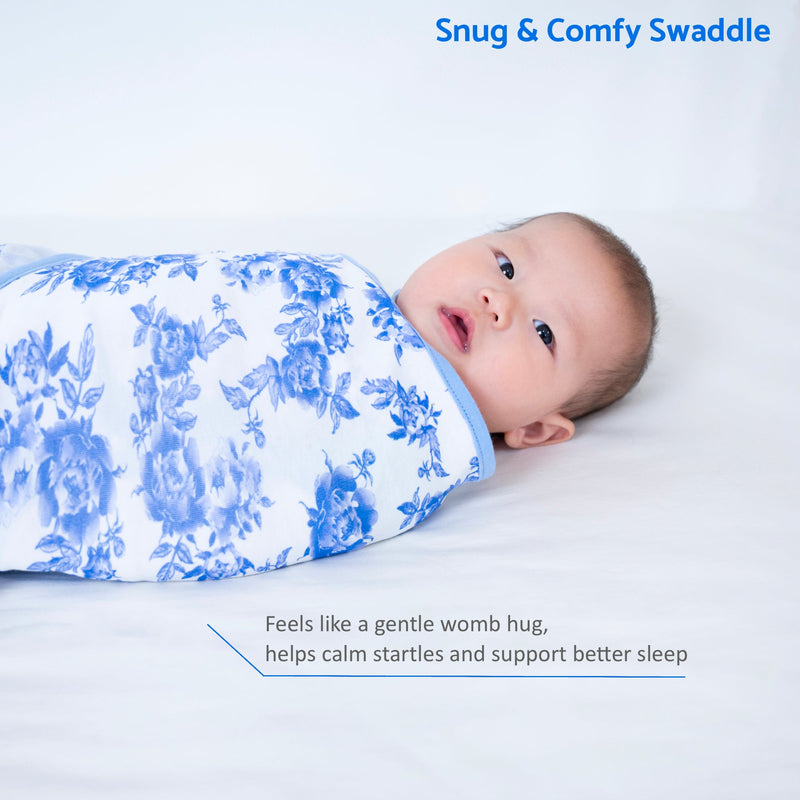 A Peony For Your Thoughts Baby Sleep Swaddle 100% Organic Cotton