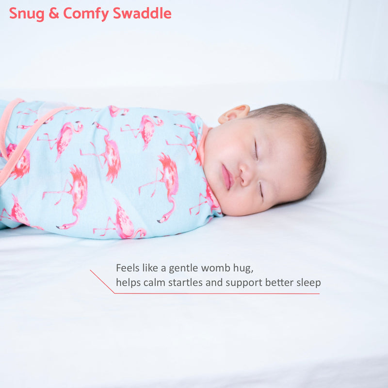 Flamingo Baby Sleep Swaddle 100% Organic Cotton