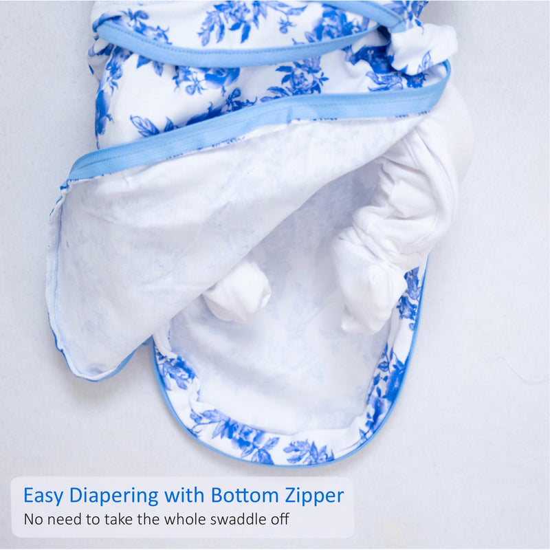 A Peony For Your Thoughts Baby Sleep Swaddle 100% Organic Cotton