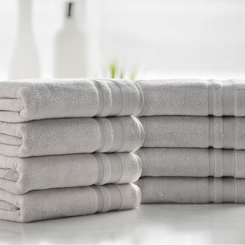 Kathy Ireland 4-8 Piece Zero Twist Cotton Plush Bath Towel Set