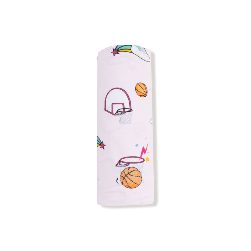 Basketball Pink - Swaddle Blanket