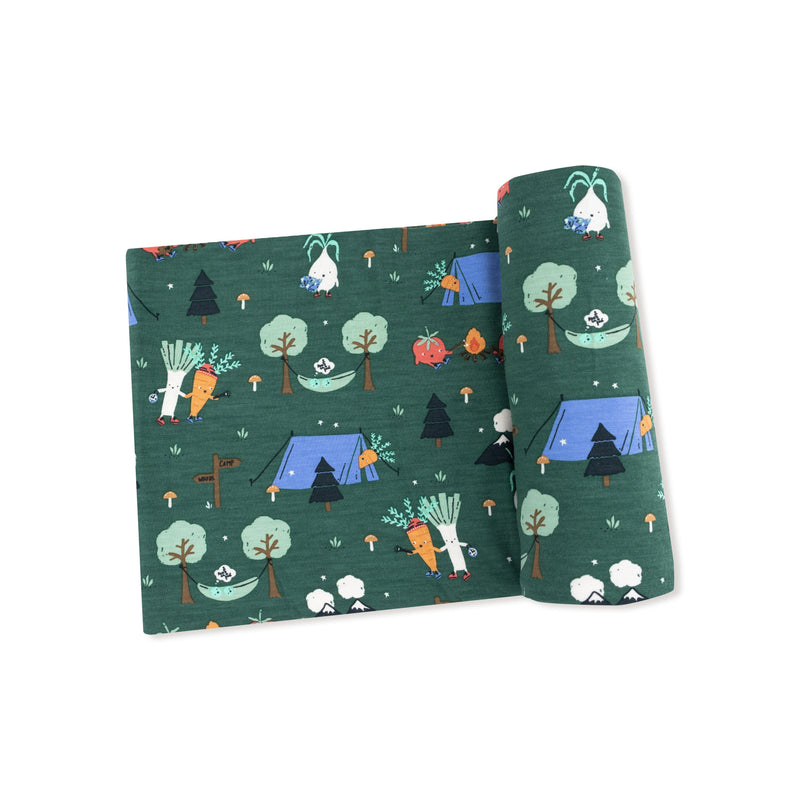 Camping Veggies - Swaddle Blanket