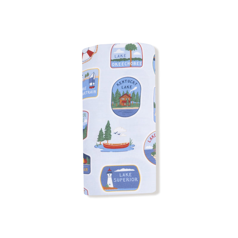 Lake Stickers - Swaddle Blanket