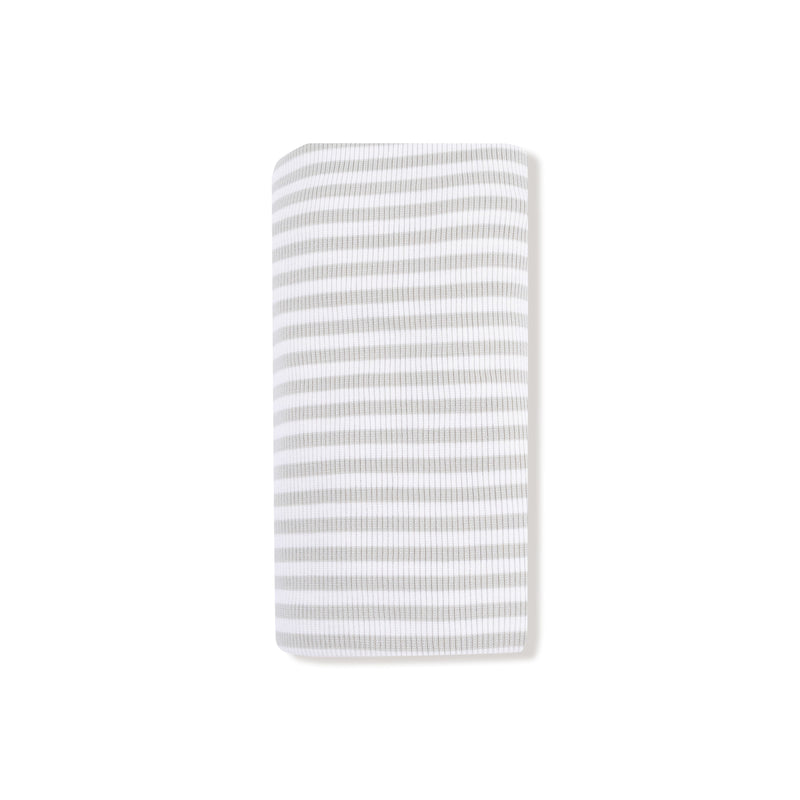 Stripe - Mineral- Grey/White - Swaddle Blanket
