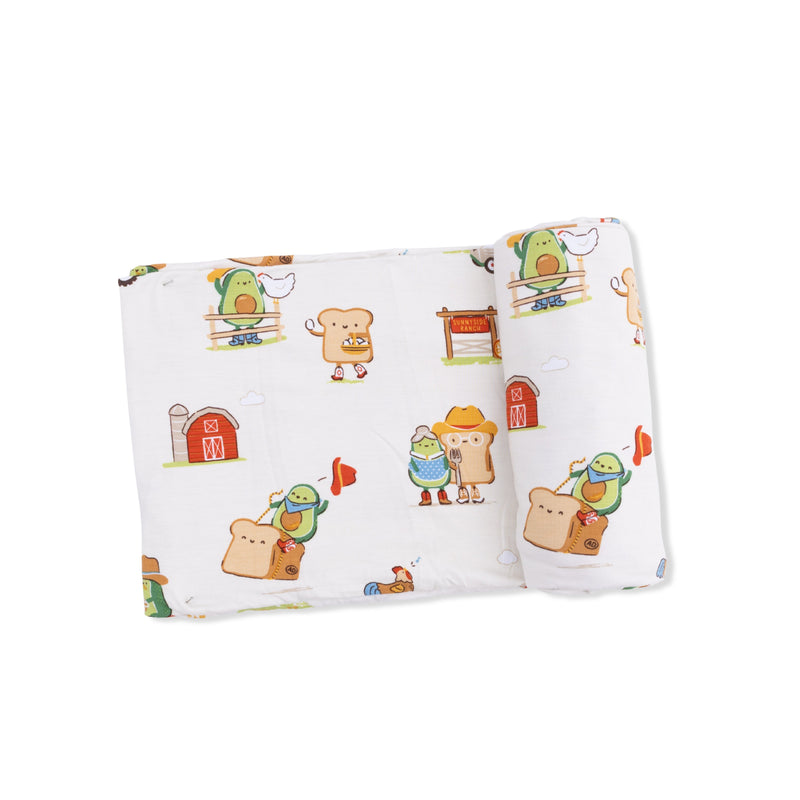 Avocado Toast - American Gothic - Swaddle Blanket