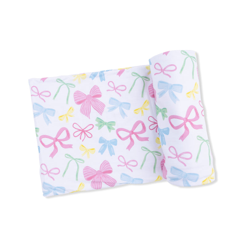 Sweet Bows - Swaddle Blanket