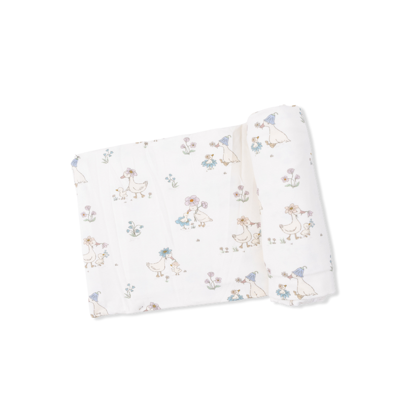 Flower Ducklings - Swaddle Blanket