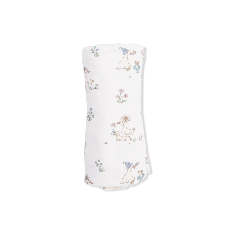 Flower Ducklings - Swaddle Blanket