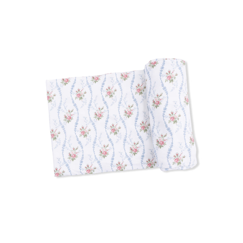 Heirloom Rose Stripe - Swaddle Blanket