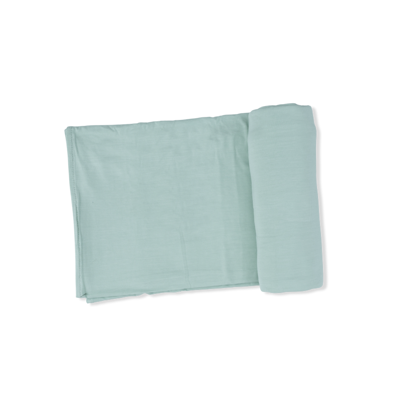 Solid Misty Blue - Swaddle Blanket