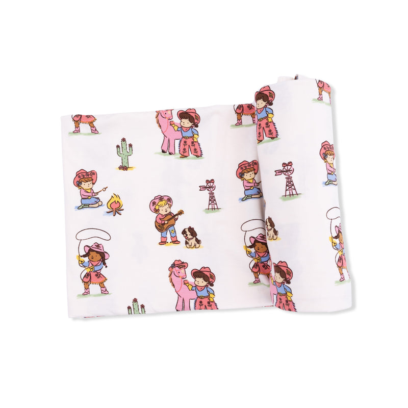 Vintage Cowgirls - Swaddle Blanket