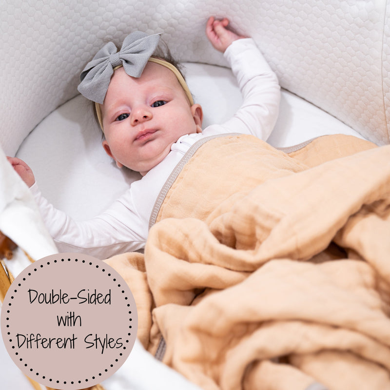 Bear Hugs Muslin Baby Blanket