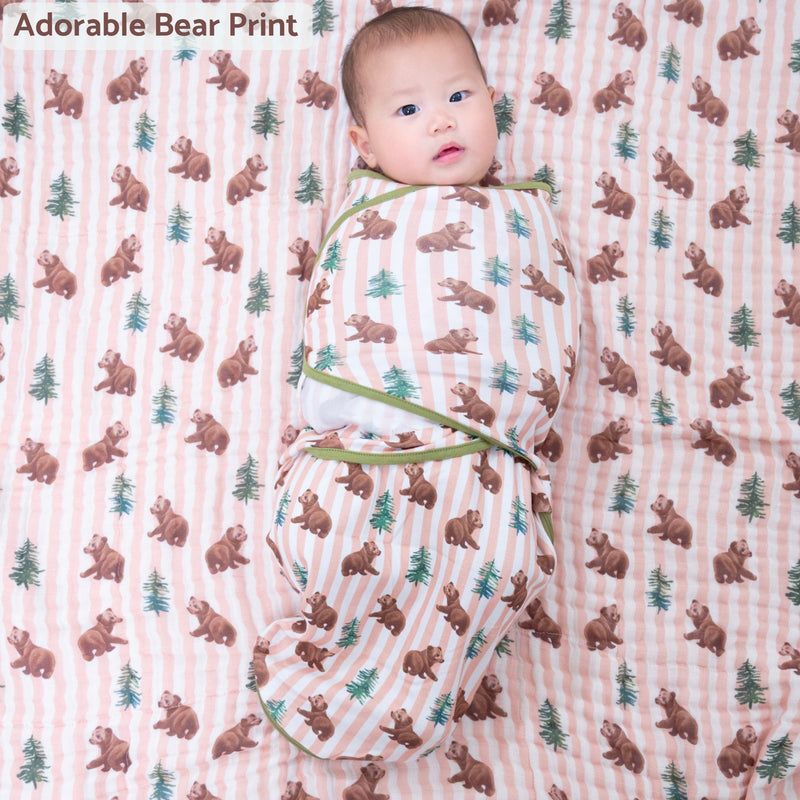 Baby Bear Baby Sleep Swaddle 100% Organic Cotton