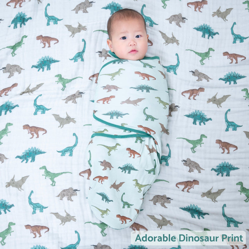 Have A T-rexcellent Day Baby Sleep Swaddle 100% Organic Cotton