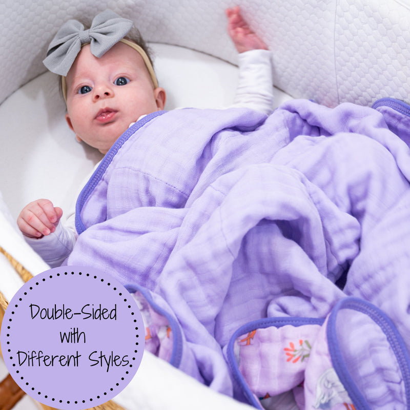 Goose Parade Muslin Baby Blanket