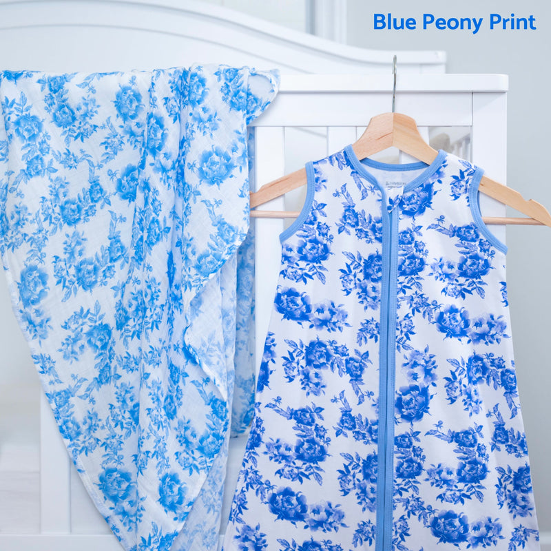 A Peony For Your Thoughts Baby Sleep Sack, 100% Organic Cotton