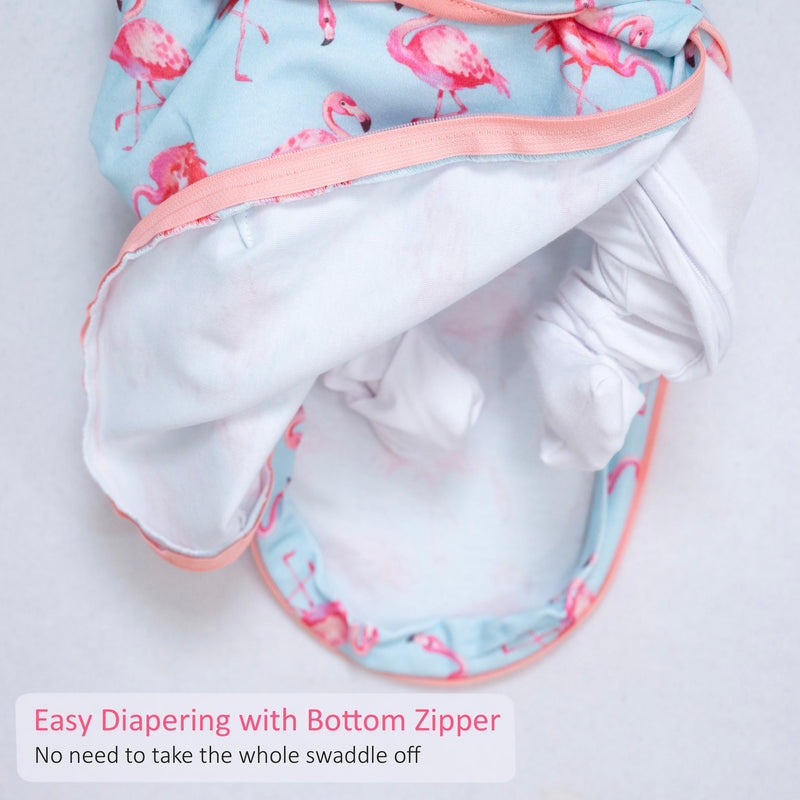 Flamingo Baby Sleep Swaddle 100% Organic Cotton