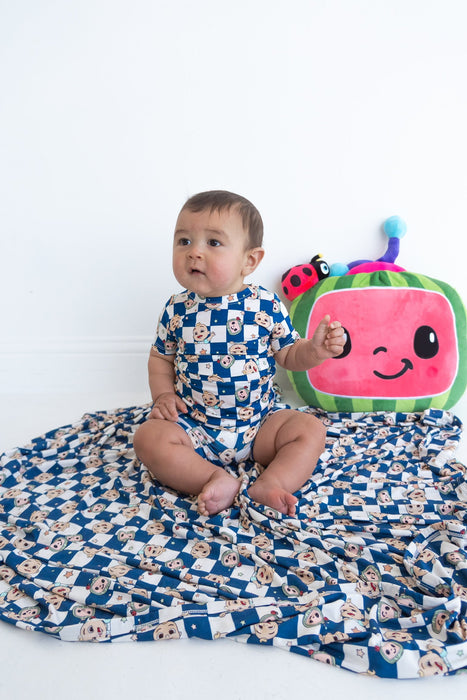 Dream Big Little Co x CoComelon JJ STARRY NIGHT CHECKERS DREAM BLANKET