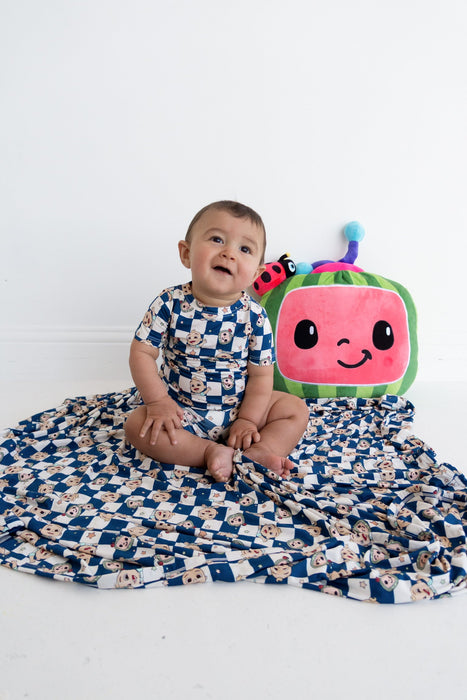 Dream Big Little Co x CoComelon JJ STARRY NIGHT CHECKERS DREAM BLANKET