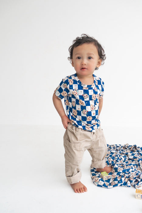 Dream Big Little Co x CoComelon JJ STARRY NIGHT CHECKERS DREAM BLANKET