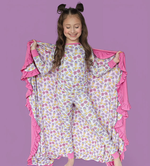 SWEET SUMMER RUFFLE DREAM BLANKET