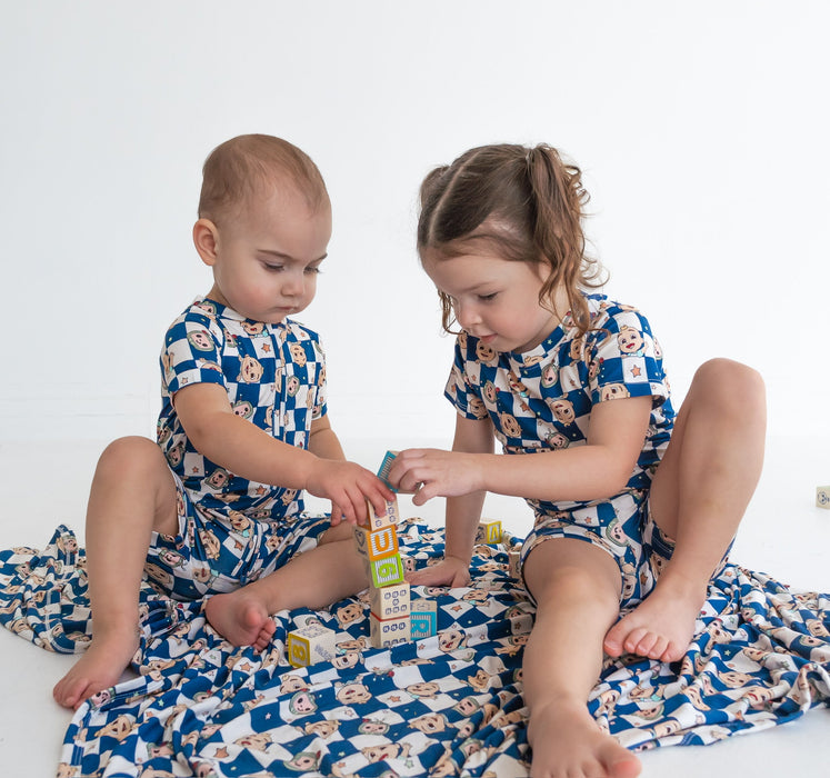Dream Big Little Co x CoComelon JJ STARRY NIGHT CHECKERS DREAM BLANKET